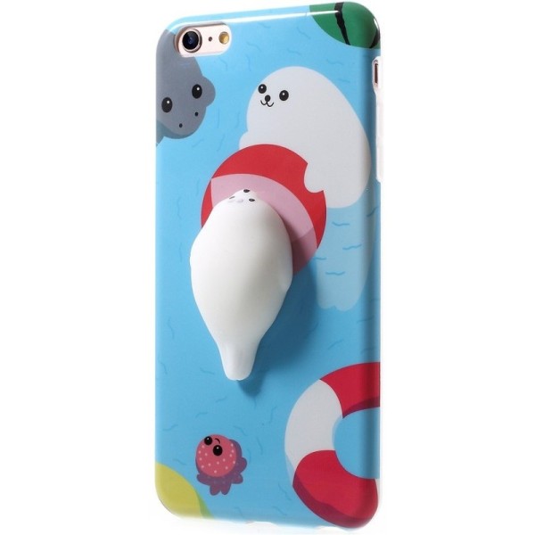 „Squezy“ Sea Lion kieto silikono (TPU) dėklas - mėlynas (iPhone 6 / 6S)