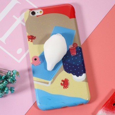 Apple iPhone 6 (6s) „Squezy“ Sea Lion cieta silikona (TPU) brūns apvalks / Vacins.lv