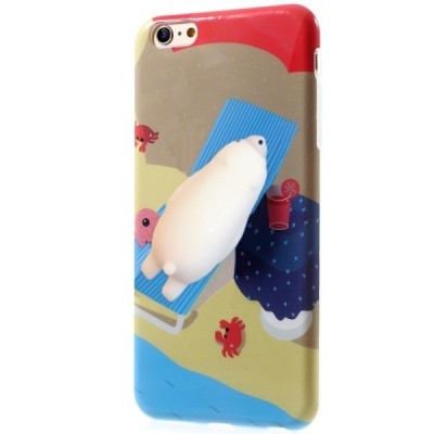 Apple iPhone 6 (6s) „Squezy“ Polar Bear cieta silikona (TPU) brūns apvalks / Vacins.lv