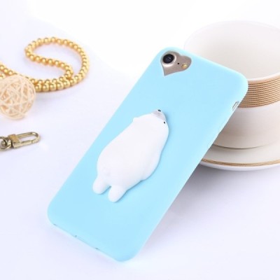 Apple iPhone 6 (6s) „Squezy“ Polar Bear kieto silikono TPU šviesiai mėlynas dėklas - nugarėlė / Priedai.lt