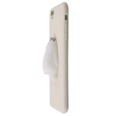 Apple iPhone 6 Plus „Squezy“ Polar Bear cieta silikona (TPU) balts apvalks / vacins.lv