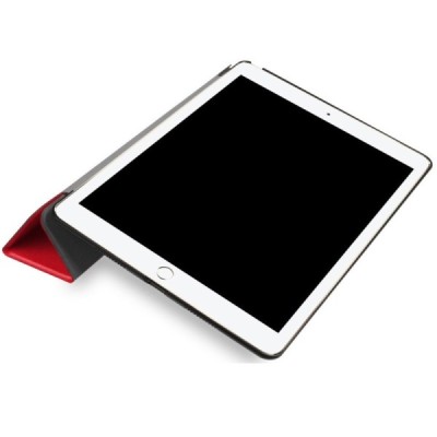 Apple iPad Pro 10.5" (Air 2019) atverčiamas raudonas odinis dėklas - knygutė / Priedai.lt