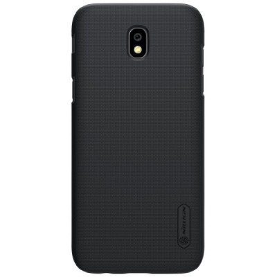 Samsung Galaxy J7 2017 (J730) Nillkin Frosted Shield juodas plastikinis dėklas / Priedai.lt