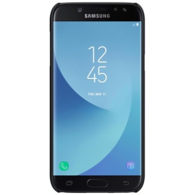 Samsung Galaxy J7 2017 (J730) Nillkin Frosted Shield juodas plastikinis dėklas / Priedai.lt