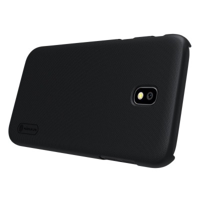 Samsung Galaxy J7 2017 (J730) Nillkin Frosted Shield juodas plastikinis dėklas / Priedai.lt