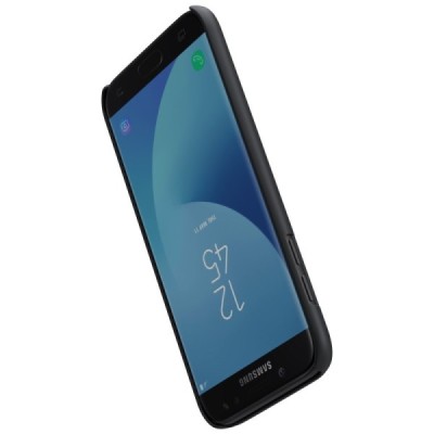 Samsung Galaxy J7 2017 (J730) Nillkin Frosted Shield juodas plastikinis dėklas / Priedai.lt
