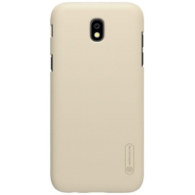 Samsung Galaxy J7 2017 (J730) Nillkin Frosted Shield zelta plastmasas apvalks + ekrāna aizsargplēve / Vacins.lv