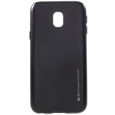 Samsung Galaxy J3 2017 (J330) Mercury melns cieta silikona (TPU) futrālis / Vacins.lv