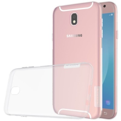 Samsung Galaxy J7 2017 (J730) Nillkin Nature plonas skaidrus (permatomas) silikoninis TPU bespalvis dėklas / Priedai.lt