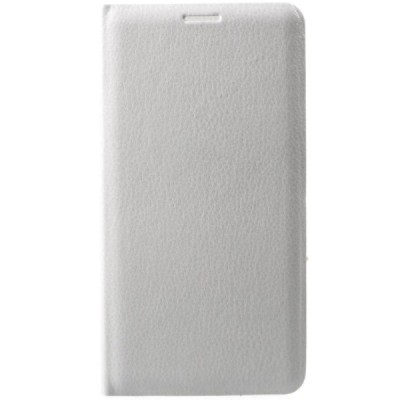 Samsung Galaxy J3 2017 (J330) balts atvēramais Flip Wallet ādas maciņš - maks / Vacins.lv