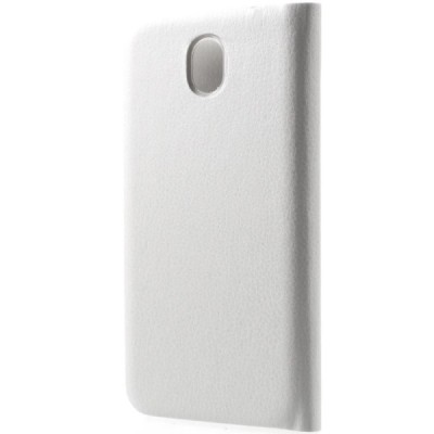 Samsung Galaxy J3 2017 (J330) balts atvēramais Flip Wallet ādas maciņš - maks / Vacins.lv