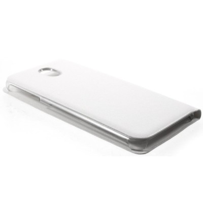Samsung Galaxy J3 2017 (J330) balts atvēramais Flip Wallet ādas maciņš - maks / Vacins.lv