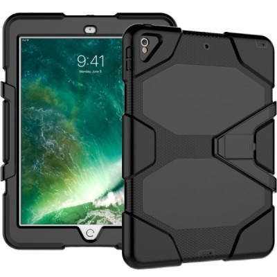 Apple iPad Pro 10.5" (Air 2019) sustiprintos apsaugos dėklas - juodas - nugarėlė / Priedai.lt