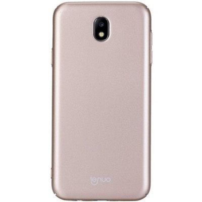 „Lenuo“ Soft Slim serijos Samsung Galaxy J3 2017 (J330) auksinis plastikinis dėklas - nugarėlė / Priedai.lt