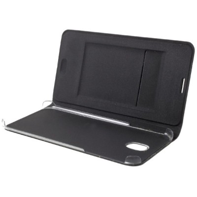 Samsung Galaxy J7 2017 (J730) melns atvēramais Flip Wallet ādas maciņš - maks / Vacins.lv