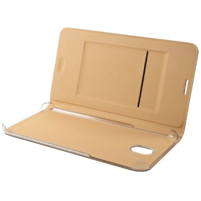 Samsung Galaxy J7 2017 (J730) auksinis odinis atverčiamas Flip Wallet dėklas - piniginė / Priedai.lt
