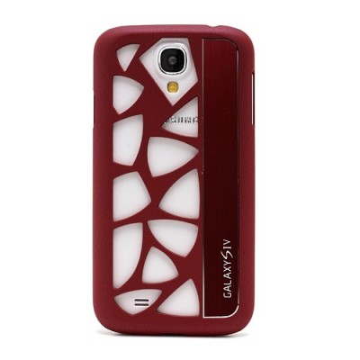 Samsung Galaxy S IV moderns sarkans apvalks / vacins.lv