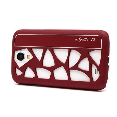 Samsung Galaxy S IV moderns sarkans apvalks / vacins.lv