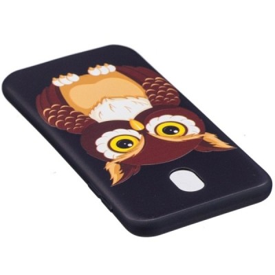 Samsung Galaxy J7 2017 (J730) krāsains cieta silikona apvalks - Pūce / Vacins.lv