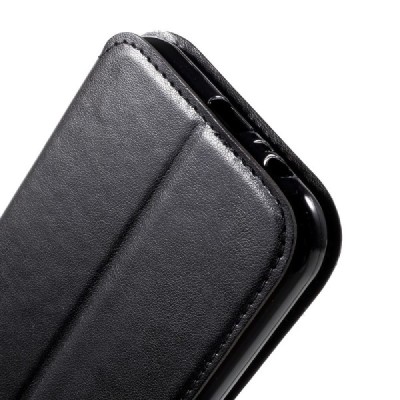Roar Noble atverčiamas Samsung Galaxy A7 2017 (A720) juodas odinis dėklas / Priedai.lt
