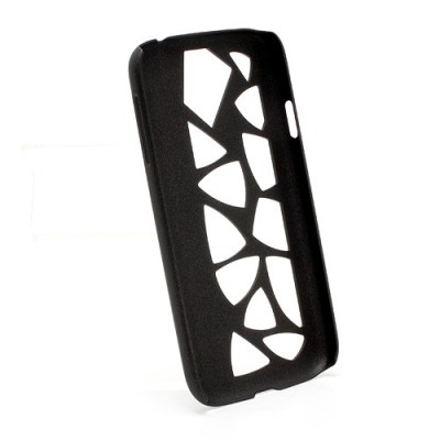 Samsung Galaxy S IV moderns melns apvalks / vacins.lv
