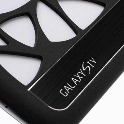 Samsung Galaxy S IV moderns melns apvalks / vacins.lv