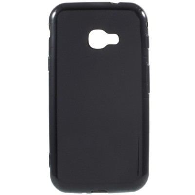 Samsung Galaxy Xcover 4 / 4S (G390, G398) cieta silikona (TPU) melns apvalks / vacins.lv