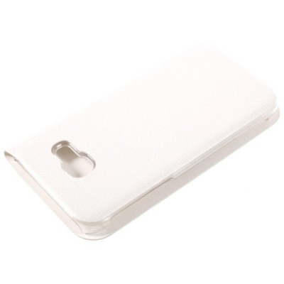 Samsung Galaxy A7 2017 (A720) balts atvēramais Flip Wallet ādas maciņš - maks / Vacins.lv