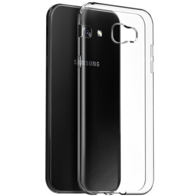 Samsung Galaxy A7 2017 (A720) kieto silikono TPU skaidrus dėklas - nugarėlė / Priedai.lt