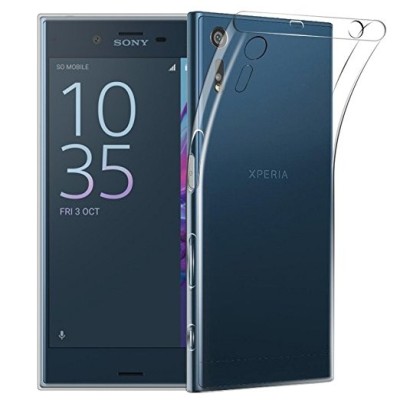 Sony Xperia XZ (Xperia XZs) (caurspīdīgs) cieta silikona TPU pasaulē planākais apvalks / Vacins.lv