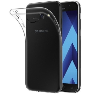 Samsung Galaxy A7 2017 (A720) skaidrus (permatomas) silikoninis TPU ploniausias pasaulyje bespalvis dėklas / Priedai.lt