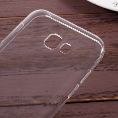 Samsung Galaxy A7 2017 (A720) skaidrus (permatomas) silikoninis TPU ploniausias pasaulyje bespalvis dėklas / Priedai.lt