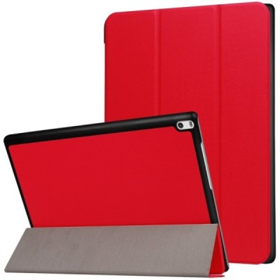 Lenovo Tab410 Plus (TB-X704F) atverčiamas raudonas odinis dėklas (sulankstomas) / Priedai.lt