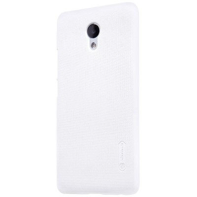 Meizu m5 note Nillkin Frosted Shield baltas plastikinis dėklas + apsauginė ekrano plėvelė / Priedai.lt