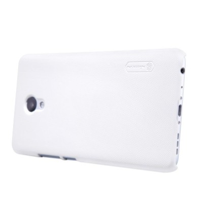 Meizu m5 note Nillkin Frosted Shield baltas plastikinis dėklas + apsauginė ekrano plėvelė / Priedai.lt