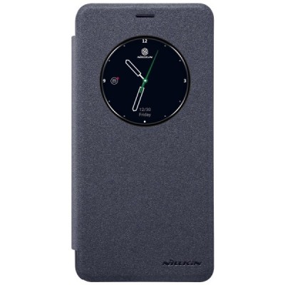 Meizu m5 note pilkas odinis atverčiamas Nillkin Sparkle dėklas / Priedai.lt