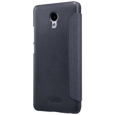 Meizu m5 note pilkas odinis atverčiamas Nillkin Sparkle dėklas / Priedai.lt