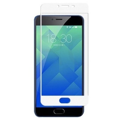 Meizu m5 note „3D Rewan“ 9H Tempered Glass sustiprintos apsaugos baltas pilnai dengiantis apsauginis ekrano stiklas 0,26 mm / Pr