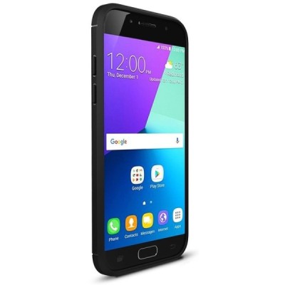 Samsung Galaxy A5 2017 (A520) „Carbon“ cieta silikona (TPU) melns apvalks / vacins.lv