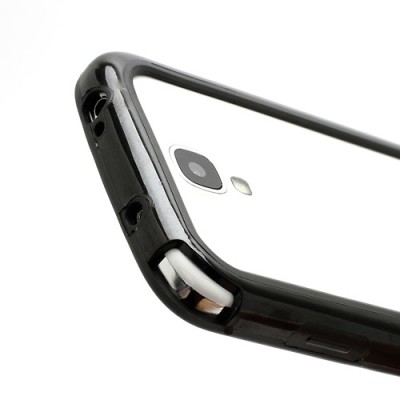 Samsung Galaxy S4 melns cieta silikona „RoSH“ rāmis (sānu apmale, bamperis) / Vacins.lv
