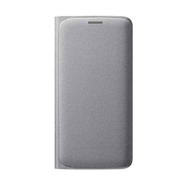 „Samsung“ Flip Wallet Cover atverčiamas dėklas - sidabrinis (Galaxy S6 Edge)