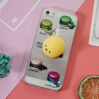 Apple iPhone 5, 5s un SE „Squezy“ Yolk cieta silikona (TPU) dzidrs apvalks / vacins.lv