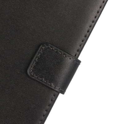 Motorola Moto G5 Plus (XT1684) atvēramais ādas melns Casual maciņš (maks) / Vacins.lv