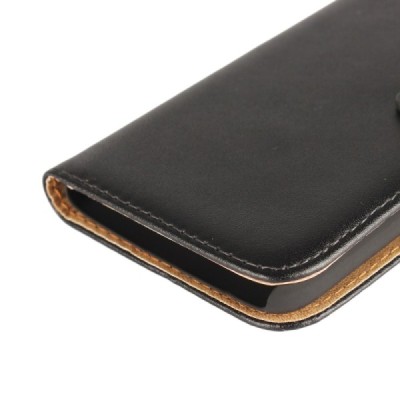 Motorola Moto G5 Plus (XT1684) atvēramais ādas melns Casual maciņš (maks) / Vacins.lv