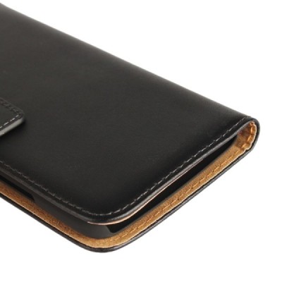 Motorola Moto G5 Plus (XT1684) atvēramais ādas melns Casual maciņš (maks) / Vacins.lv