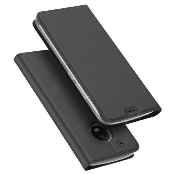 „Dux Ducis“ Skin atverčiamas dėklas - juodas (Moto G5 Plus)
