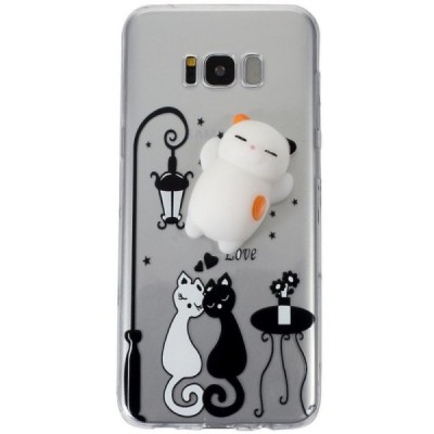 Samsung Galaxy S8 (G950) „Squezy“ Cat cieta silikona (TPU) dzidrs apvalks / vacins.lv