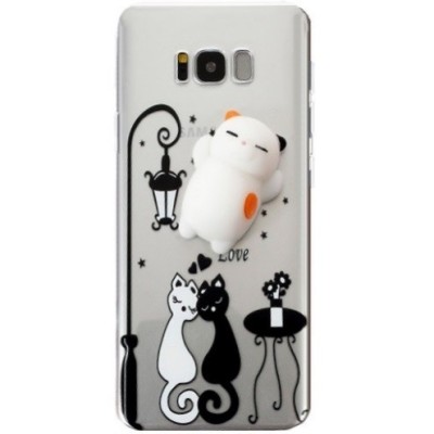 Samsung Galaxy S8+ (G955) „Squezy“ Cat cieta silikona (TPU) dzidrs apvalks / vacins.lv