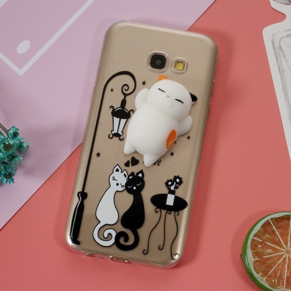 „Squezy“ Cat cieta silikona (TPU) apvalks - dzidrs (Galaxy A5 2017)