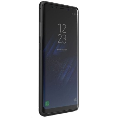 Samsung Galaxy Note 8 (N950F) „Carbon“ kieto silikono TPU juodas dėklas - nugarėlė / Priedai.lt